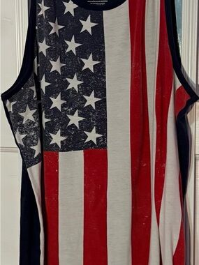 American Flag Tank Top - Red, White & Blue